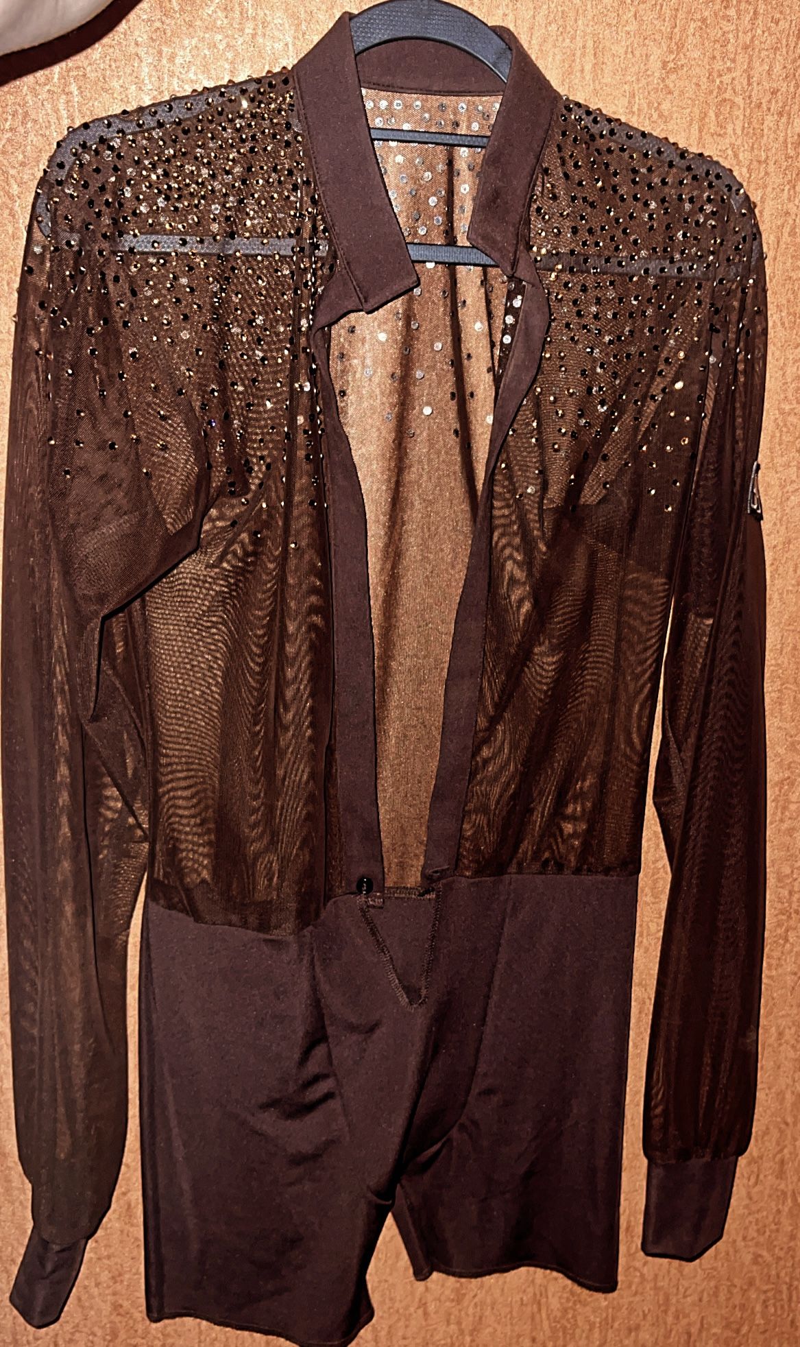 Brown shirt with stones